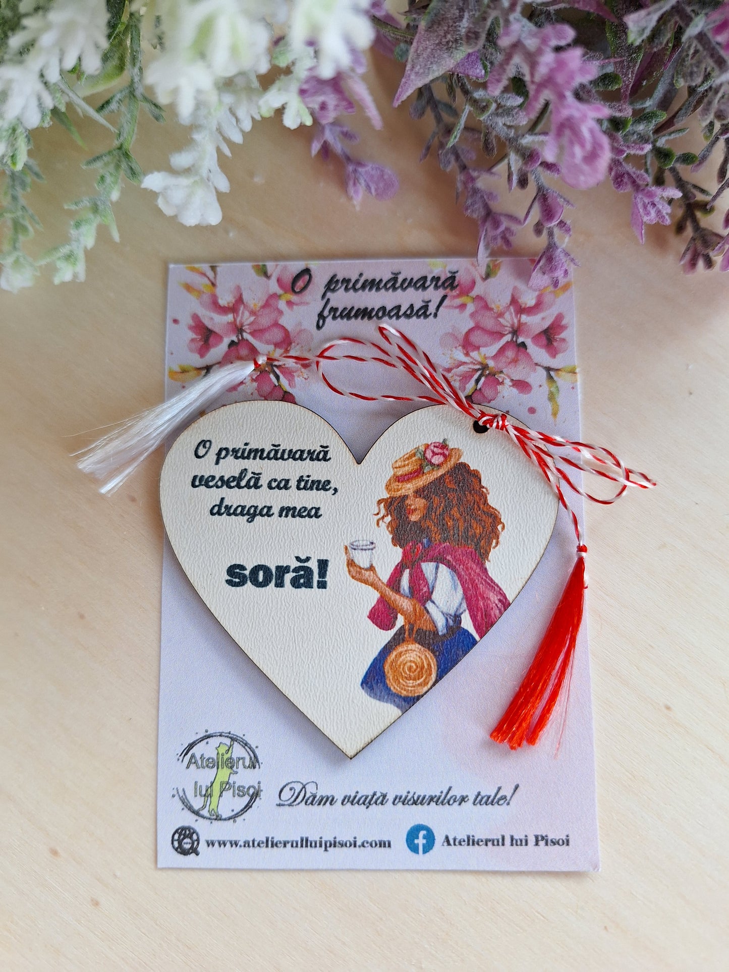 Martisor personalizat lemn sora/nasa/matusa - ALTP 22
