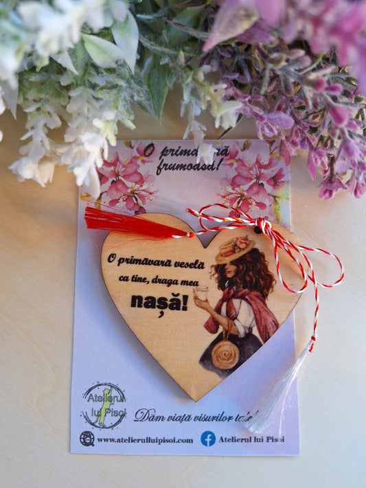 Martisor personalizat lemn sora/nasa/matusa - ALTP 22