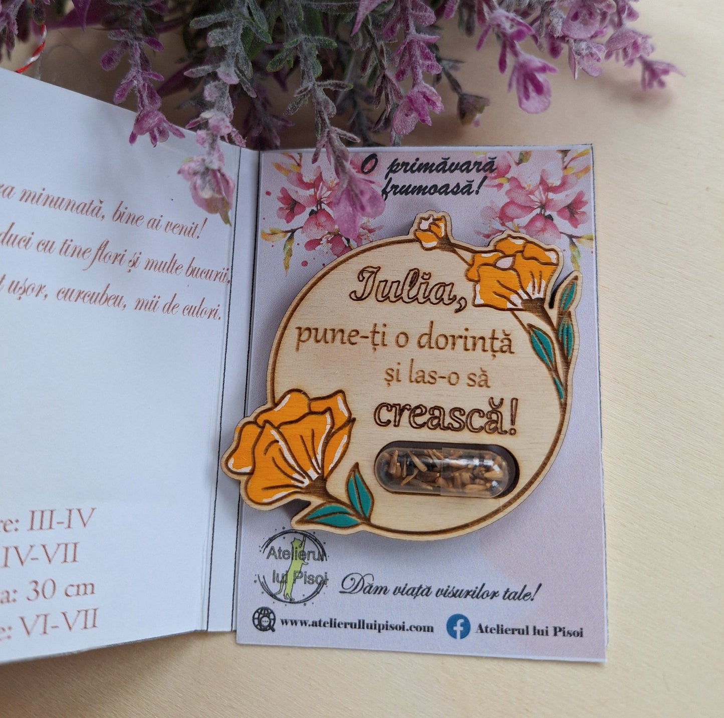 Martisor plantabil personalizat -ALTP 5