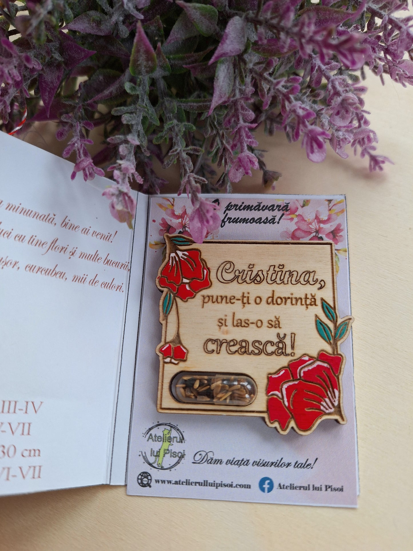 Martisor plantabil personalizat -ALTP 6