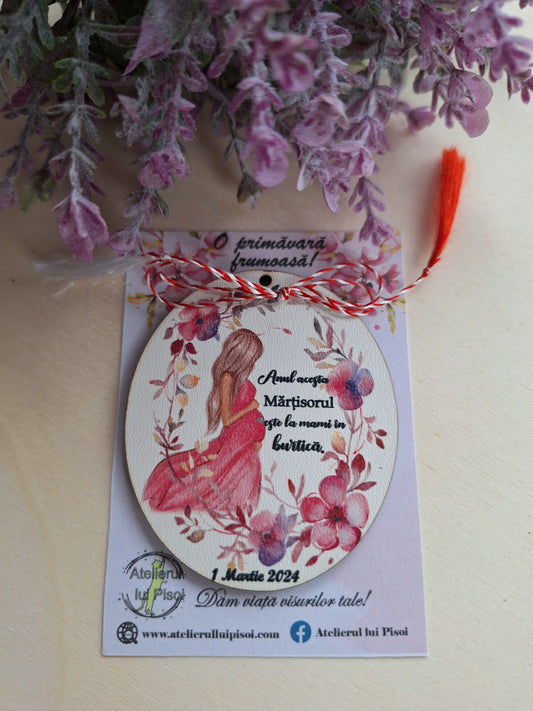 Martisor personalizat Lemn/MDF -Maternity 1- ALTP 18