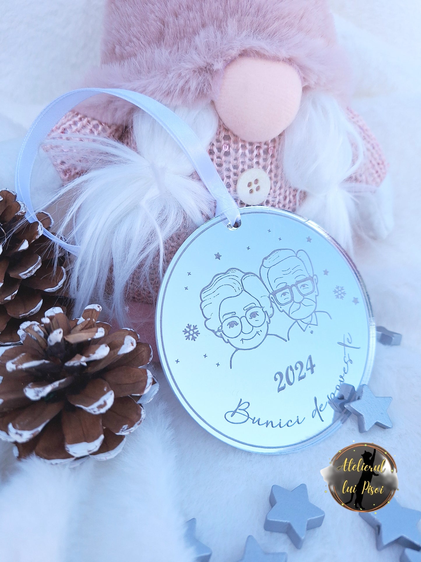 Glob lemn personalizat "Bunici de poveste"-ALTP49