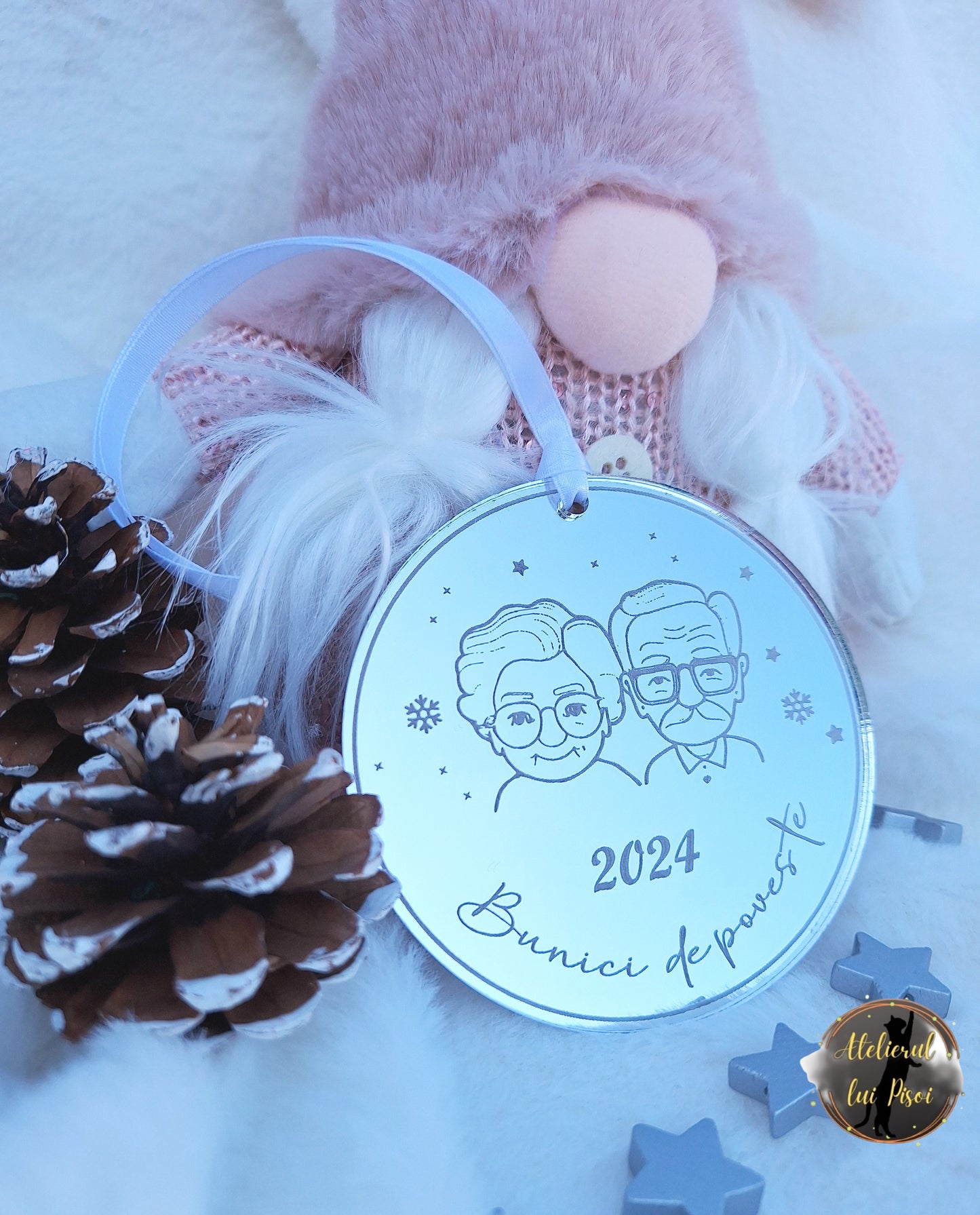 Glob lemn personalizat "Bunici de poveste"-ALTP49