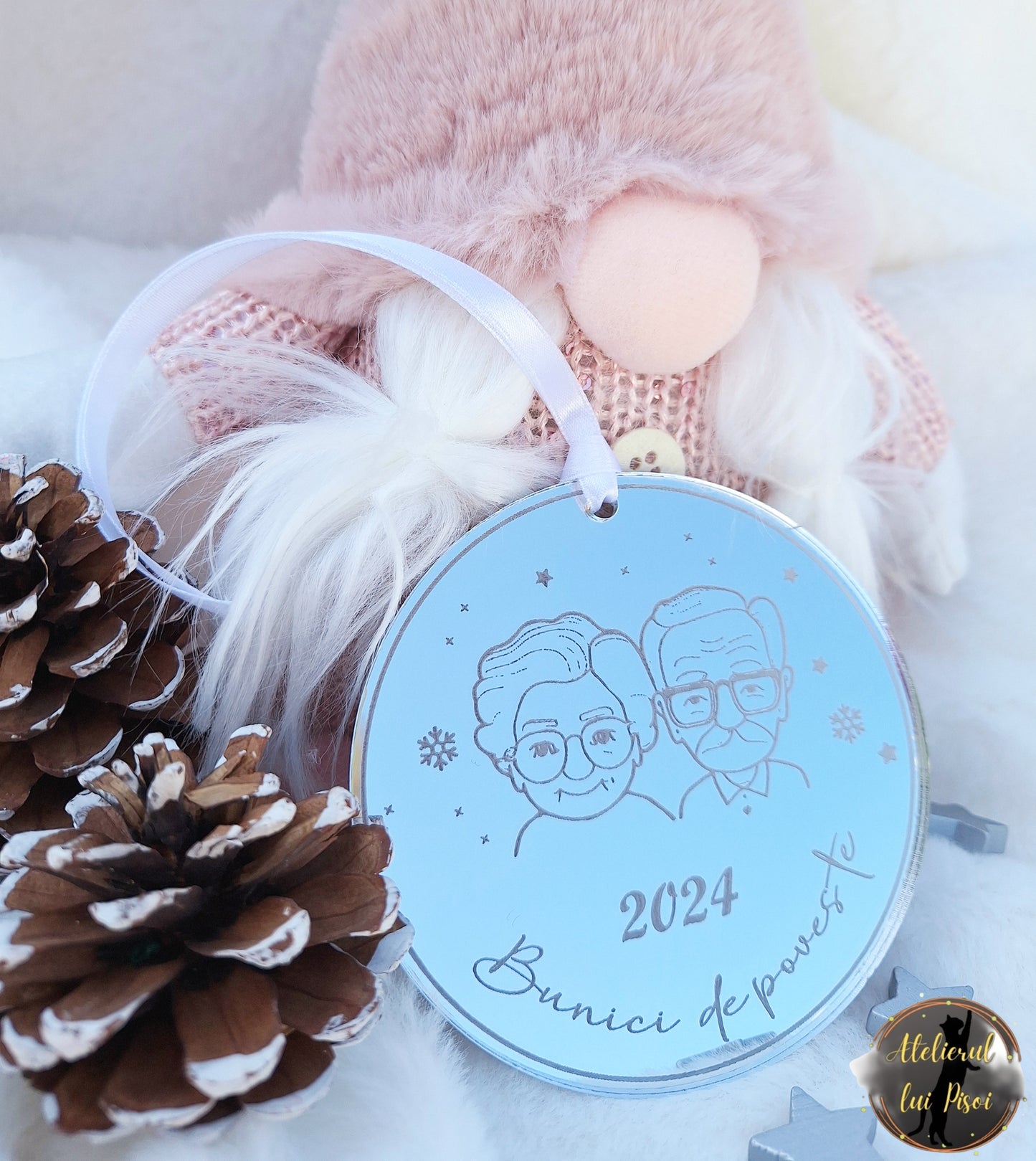 Glob lemn personalizat "Bunici de poveste"-ALTP49