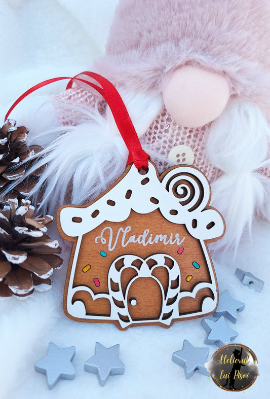 Glob din lemn Gingerbread House- ALTP 55