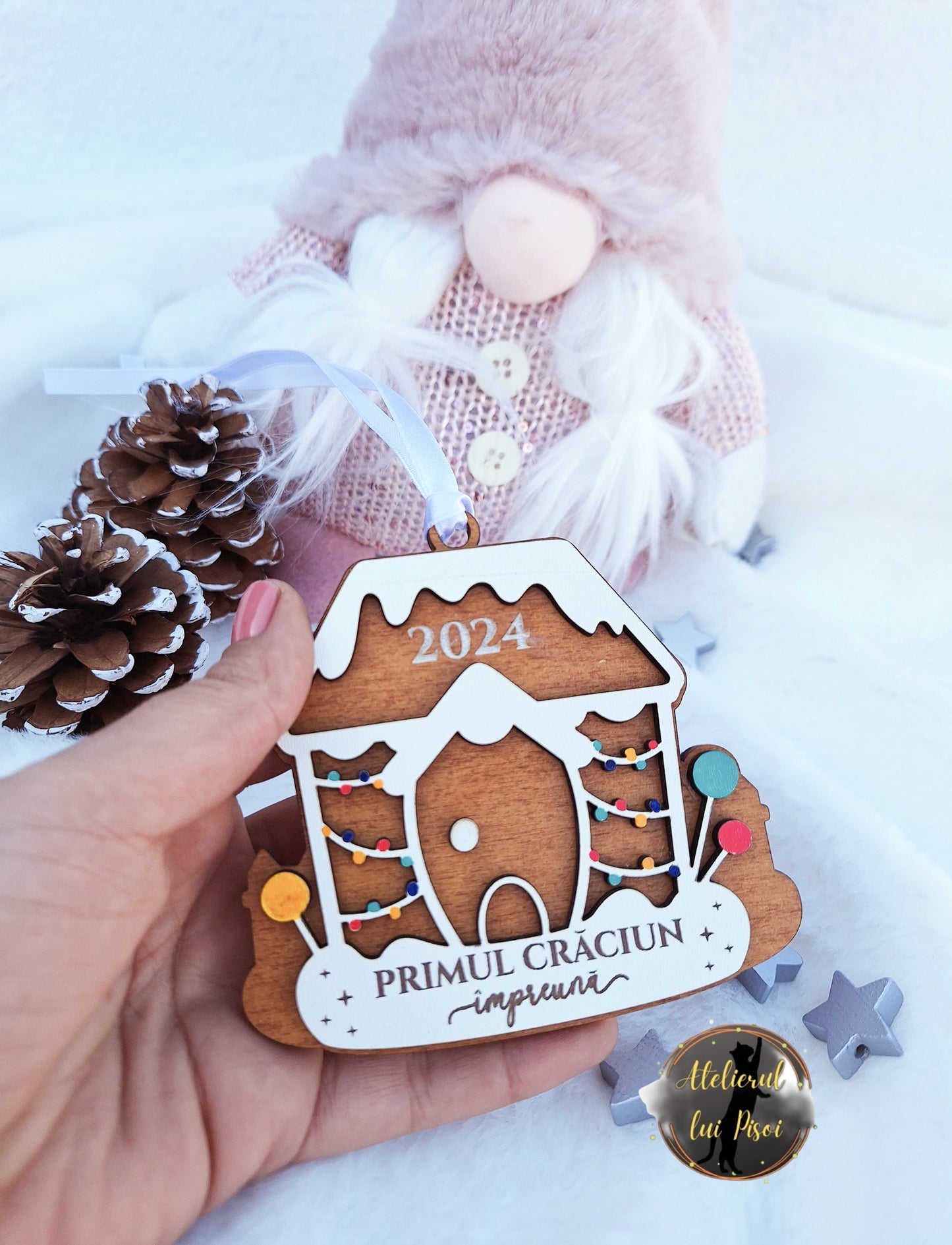 Glob cu mesaj personalizat Gingerbread House - ALTP 56