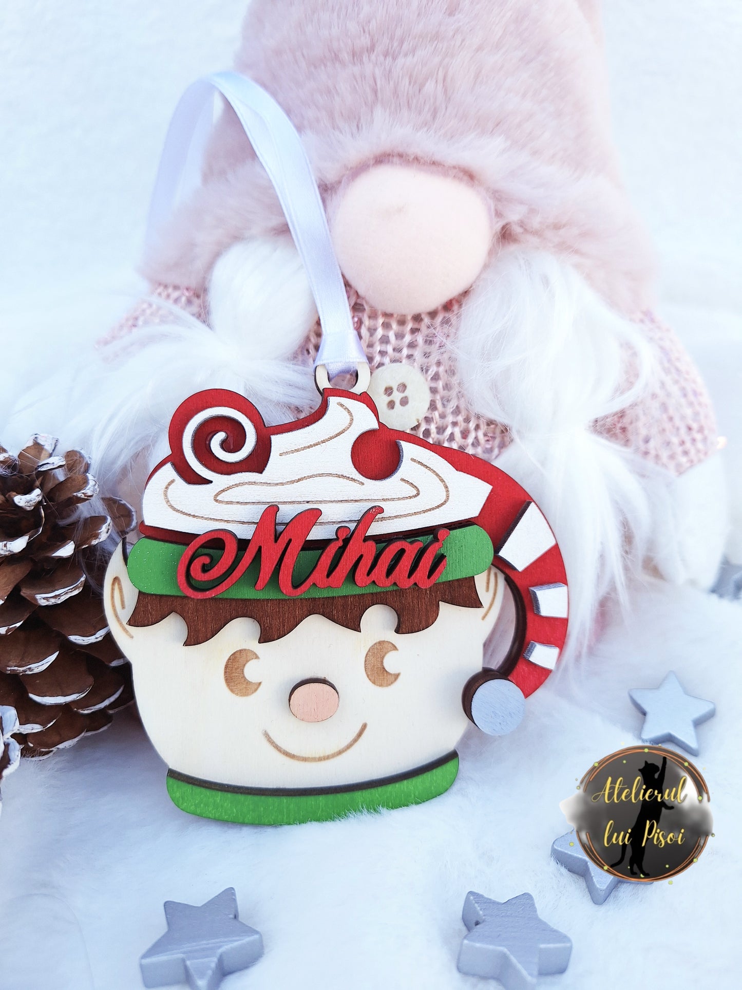 Glob lemn personalizat "Micul Elf" -ALTP 77