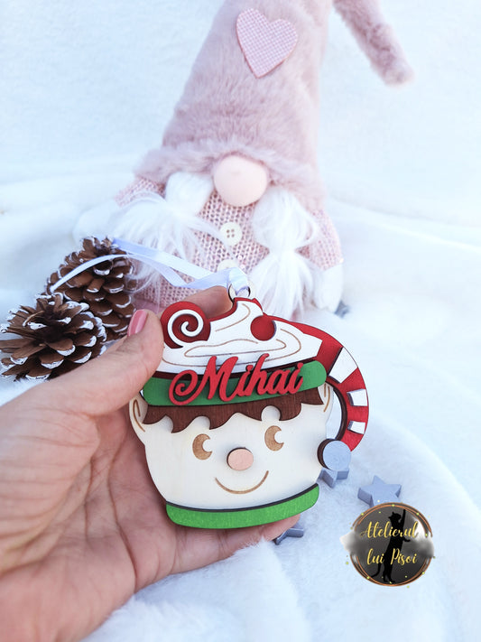 Glob lemn personalizat "Micul Elf" -ALTP 77