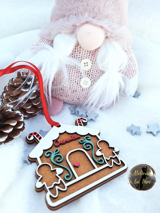 Glob din lemn Gingerbread House- ALTP 57