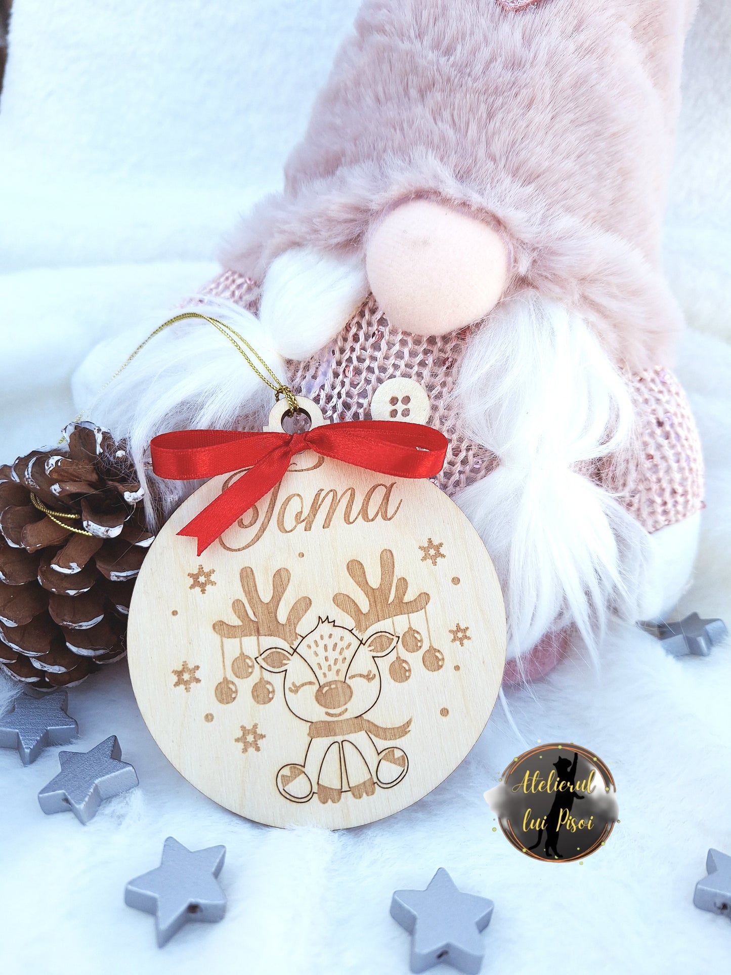 Glob personalizat din lemn gravat cu nume -ALTP 51