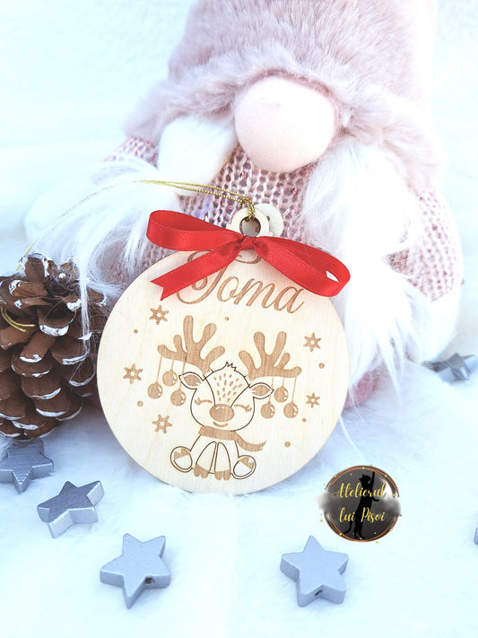 Glob personalizat din lemn gravat cu nume -ALTP 51