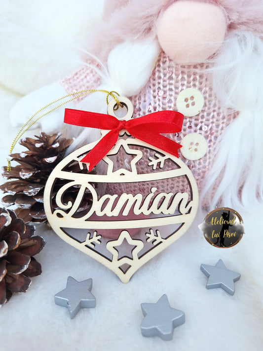 Glob lemn personalizat cu nume -ALTP 67