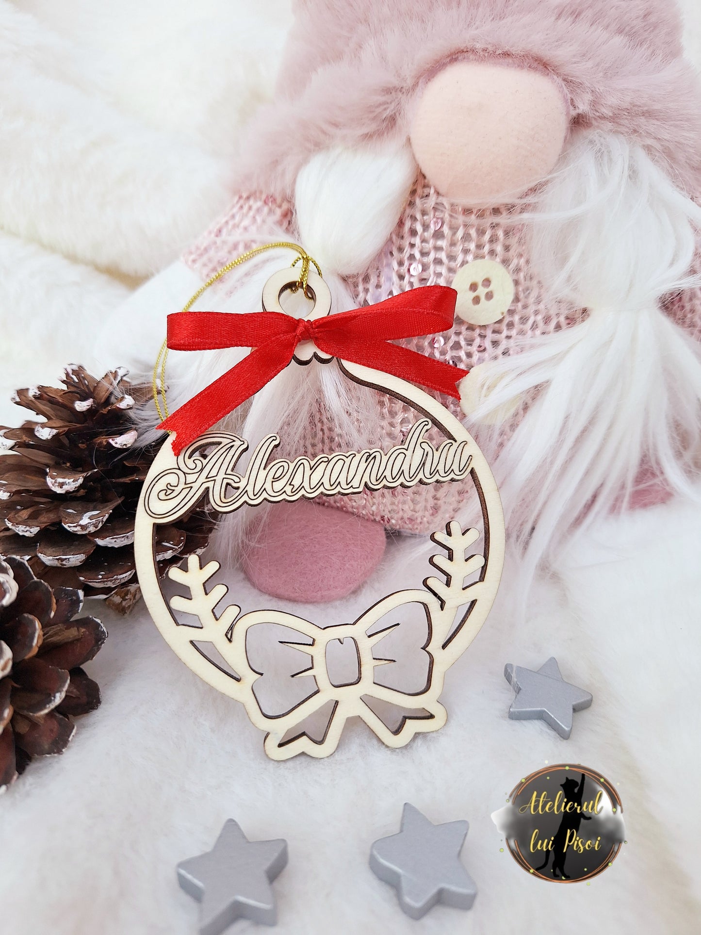 Glob lemn personalizat cu nume -ALTP 69
