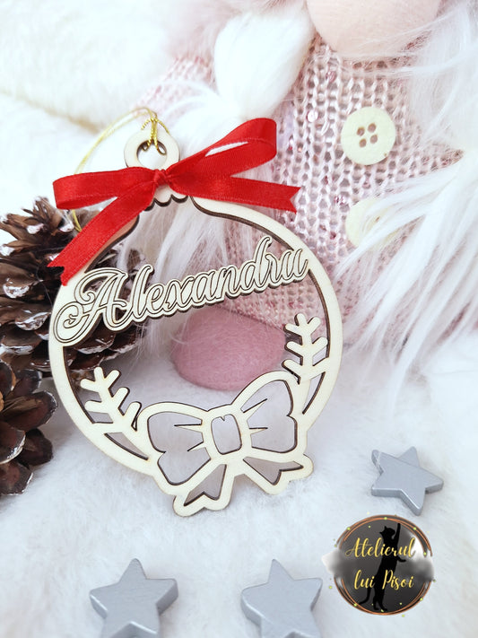 Glob lemn personalizat cu nume -ALTP 69