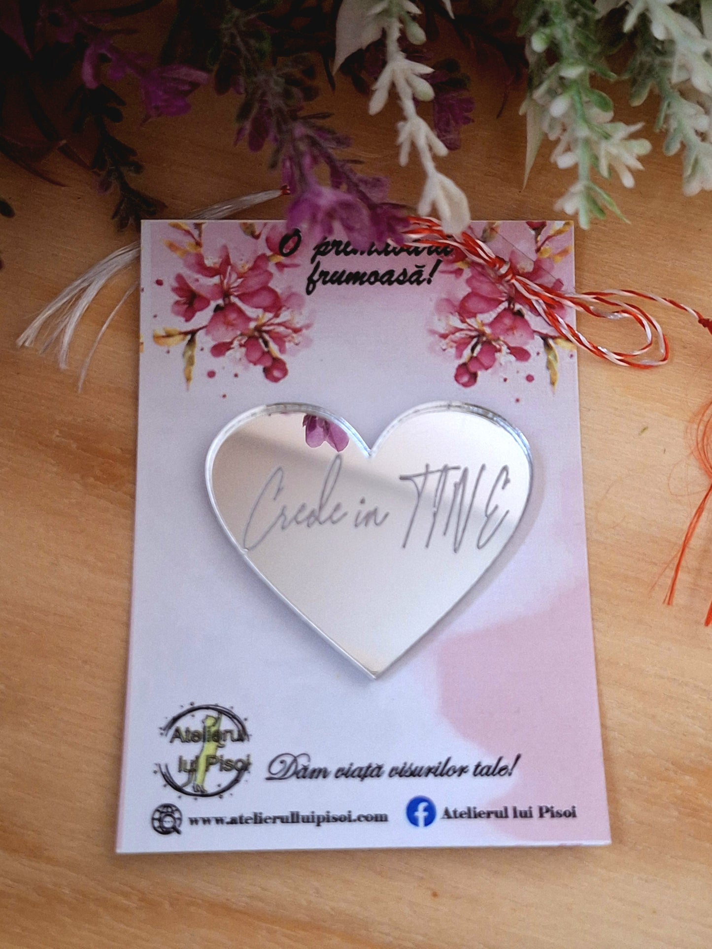 Martisor personalizat plexiglass -Pecetă pe inimă-ALTP 6