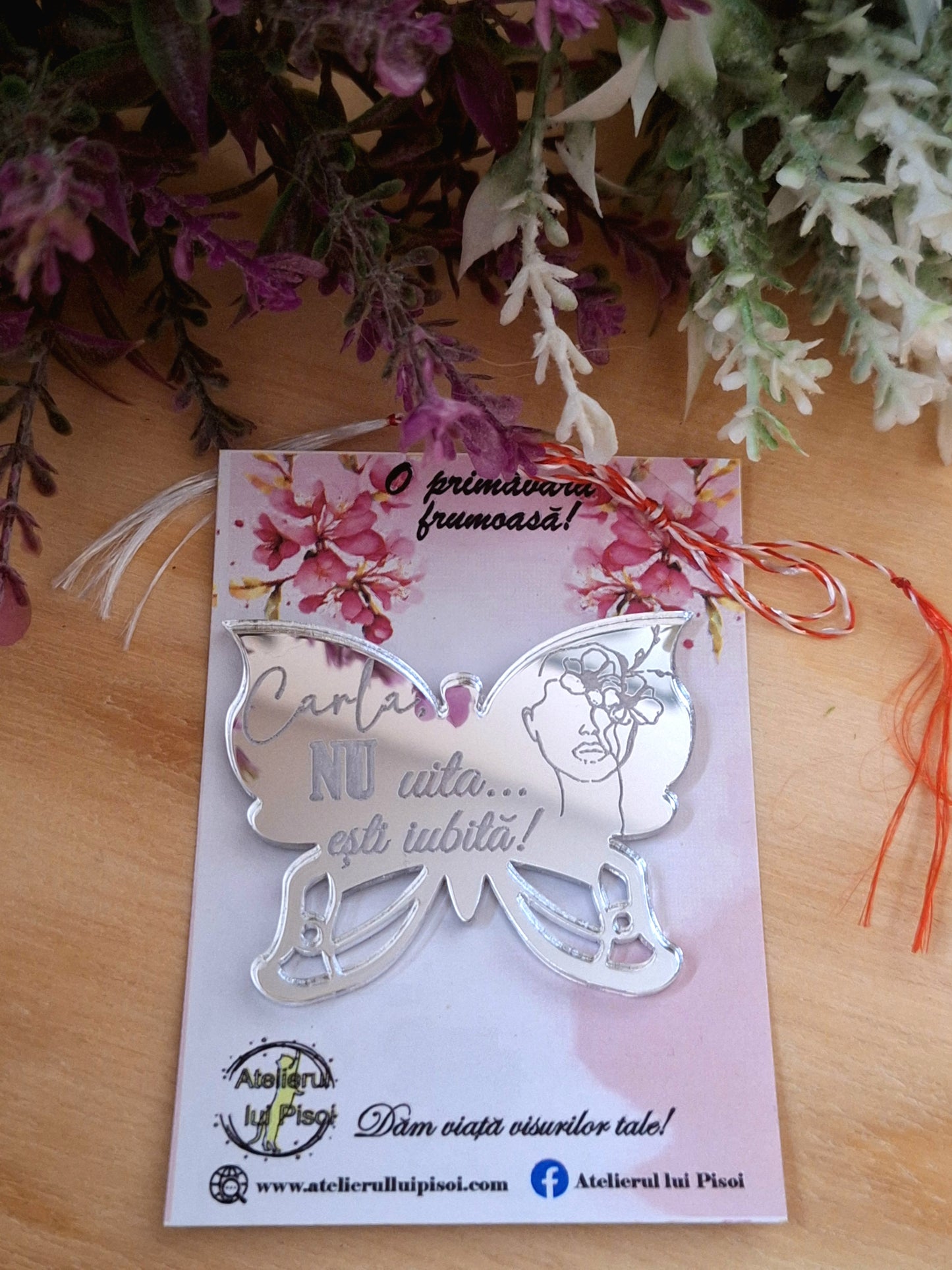 Martisor personalizat plexiglass-Oglindiri de fluturi-ALTP 4