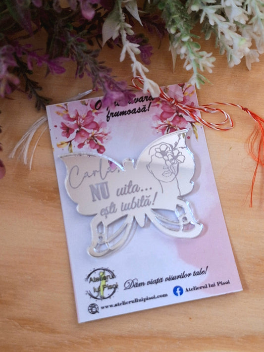Martisor personalizat plexiglass-Oglindiri de fluturi-ALTP 4