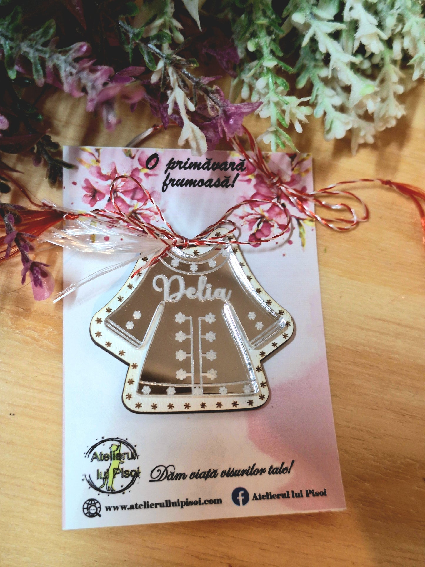 Martisor personalizat plexiglass -Ie oglindită-ALTP 7