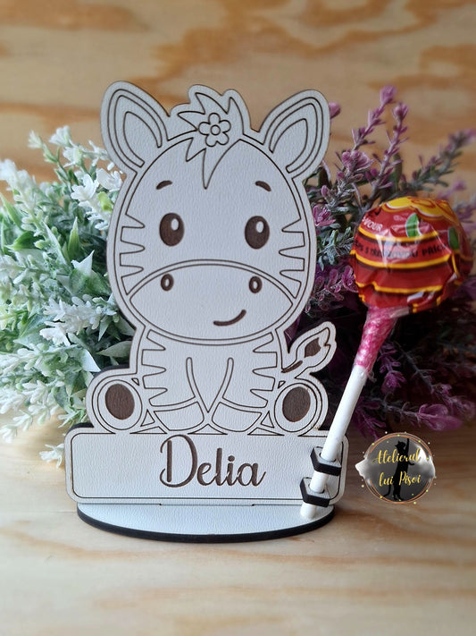 Martisor personalizat cu acadea- Zebra - ALTP 7