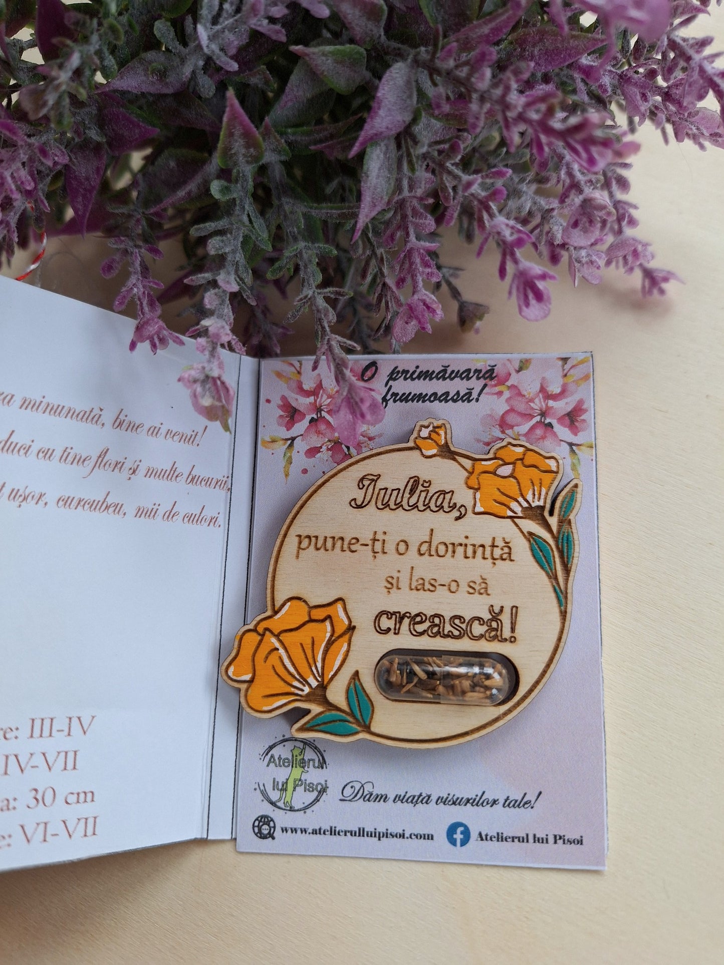 Martisor plantabil personalizat -ALTP 5