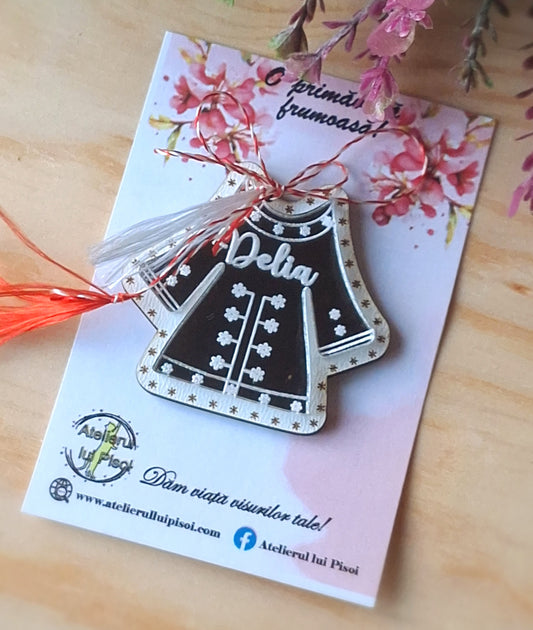 Martisor personalizat plexiglass -Ie oglindită-ALTP 7