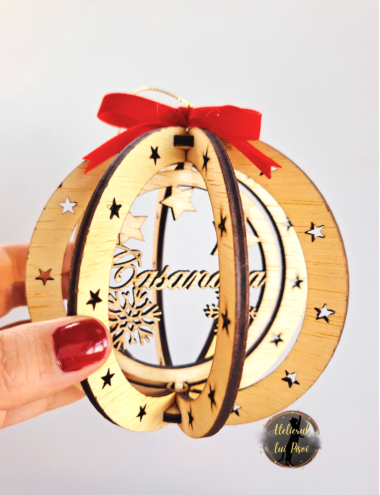Glob lemn personalizat 3 D- ALTP 36