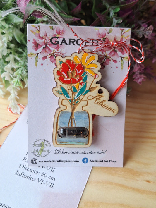 Martisor plantabil personalizat pictat -ALTP 8