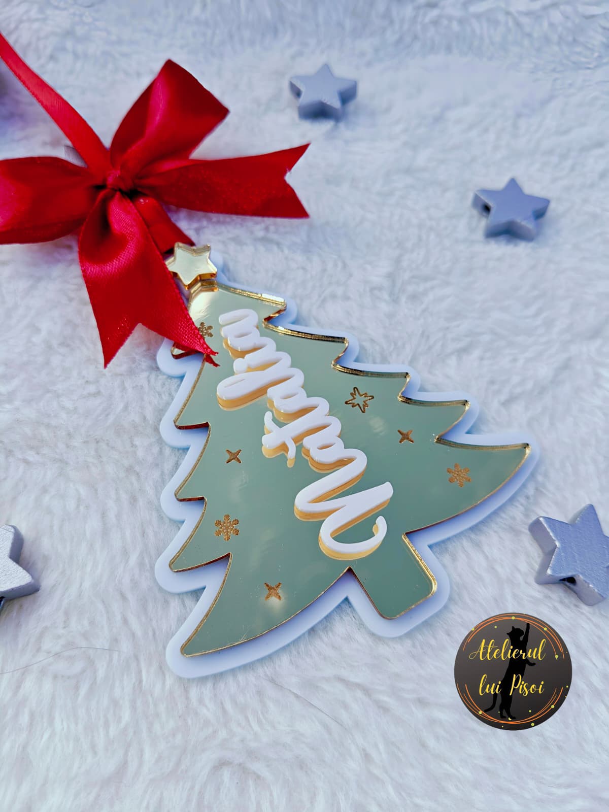 Glob lemn personalizat Christmas tree-v3-ALTP 99