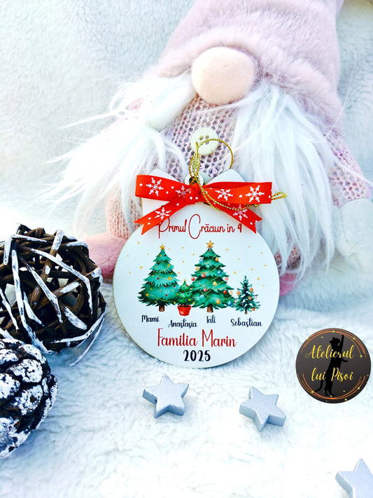 Glob din lemn personalizat Familie- ALTP 85