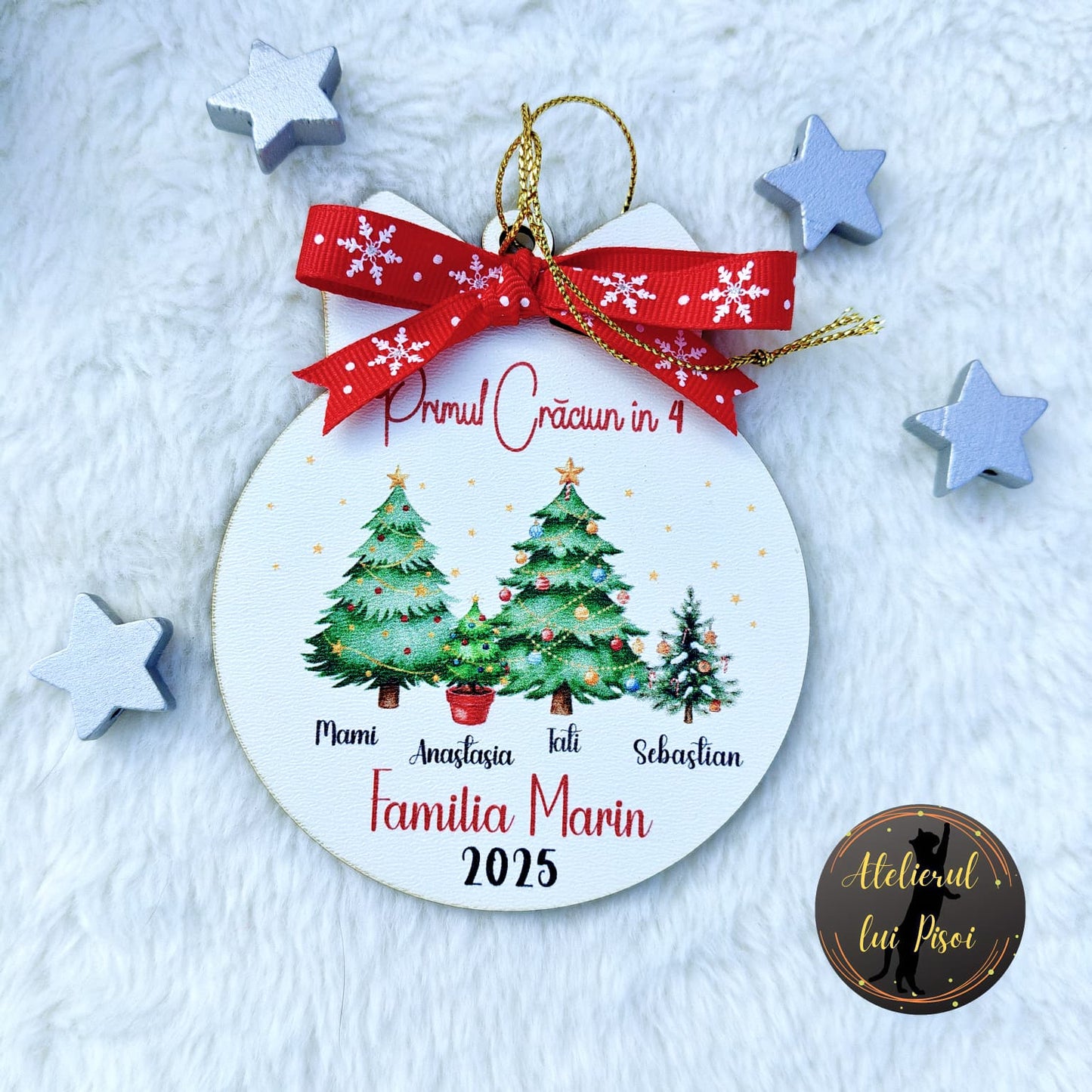 Glob din lemn personalizat Familie- ALTP 85