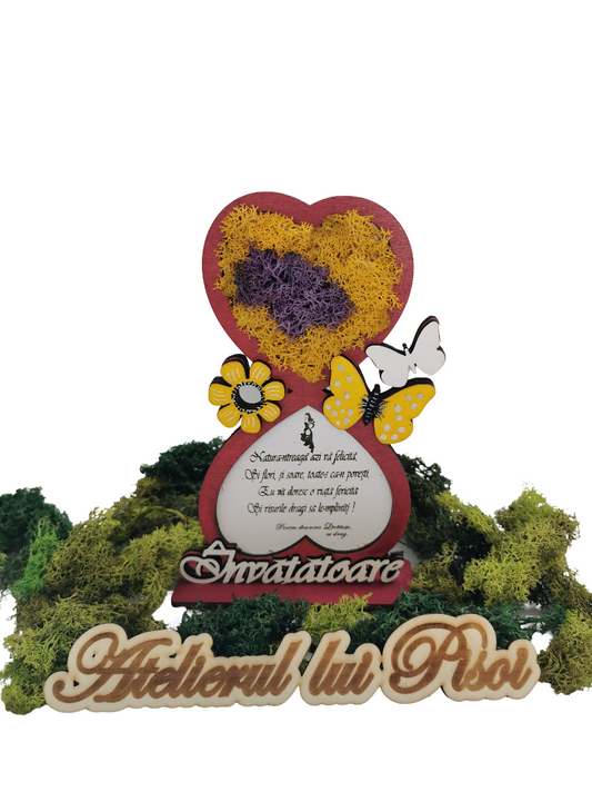 Rama personalizata cu licheni -Text personalizat-ALTP 2