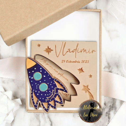 Marturie gravata din lemn-Up in the sky ALTP 07