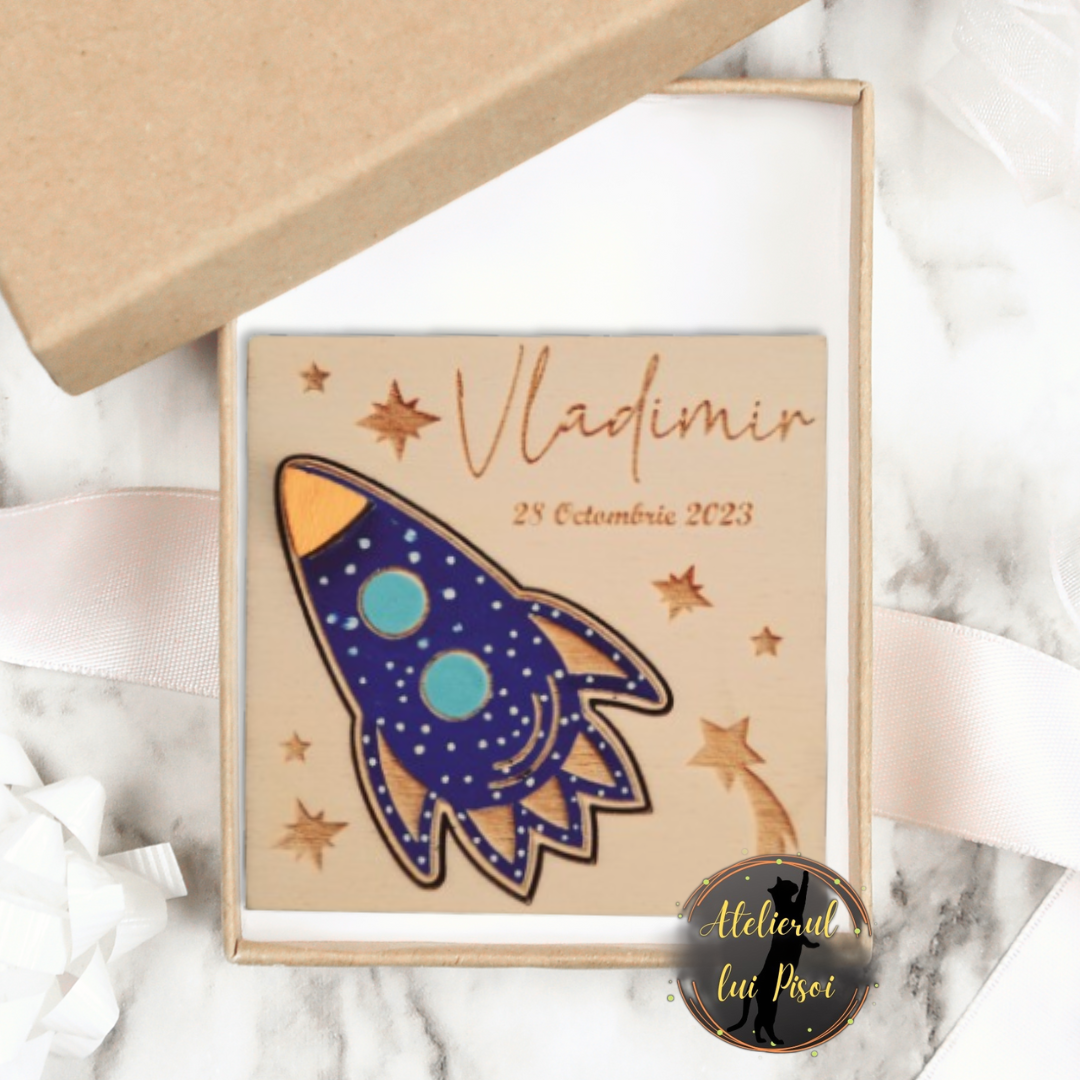 Marturie gravata din lemn-Up in the sky ALTP 07