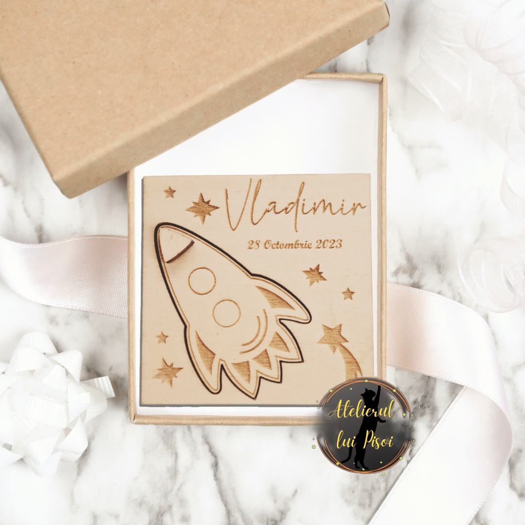Marturie gravata din lemn-Up in the sky ALTP 07