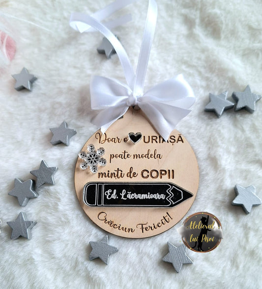 Glob lemn personalizat -Educatoare/Profesoara/Diriginta ALTP 80