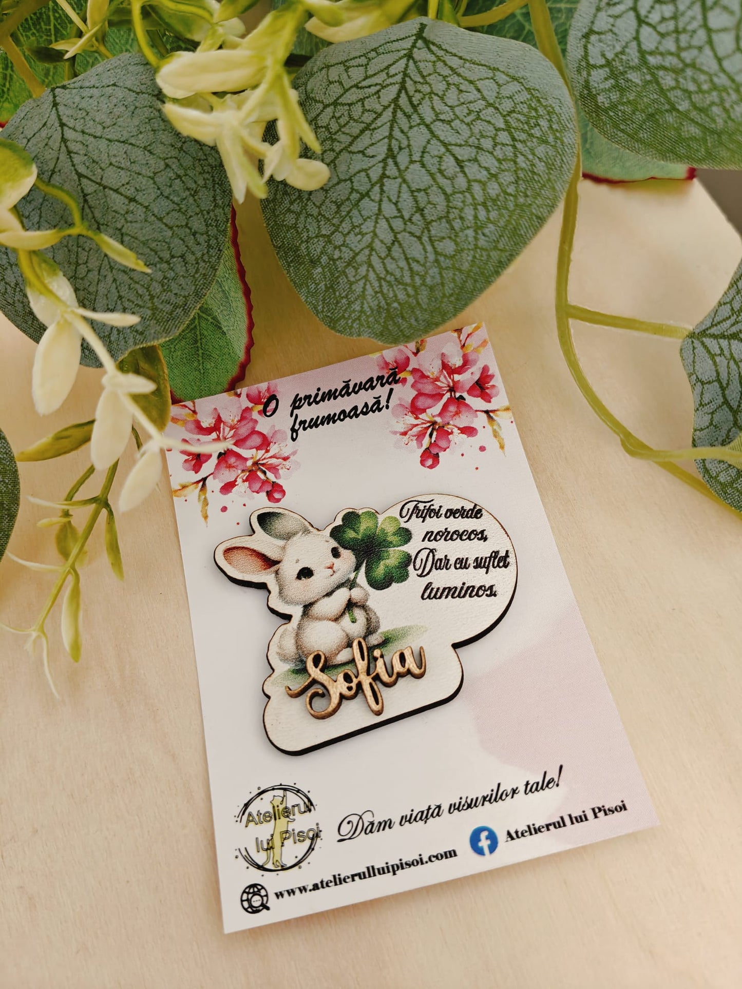 Martisor personalizat -Iepuras-ALTP 76