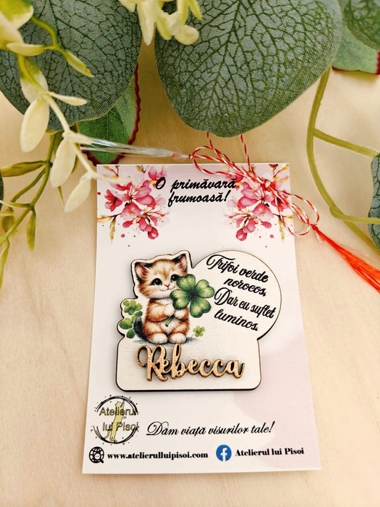 Martisor personalizat -Pisicuta-ALTP 77