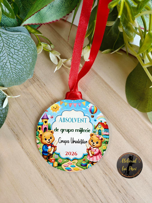 Medalie personalizata -Ursuleti-ALTP17
