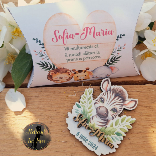 Marturie din lemn-model Zebra-Jungle ALTP 10