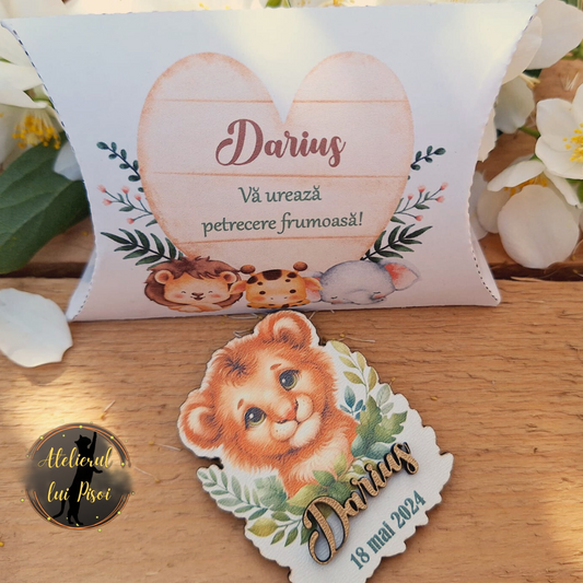 Marturie din lemn - Model Leu-Safari ALTP 11