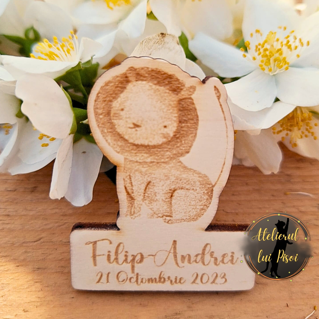 Marturie din lemn - Happy Lion- ALTP 17