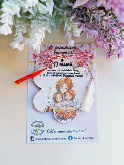 Martisor personalizat lemn -2 baieti-ALTP 25