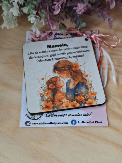 Martisor personalizat lemn -Mama-ALTP 51