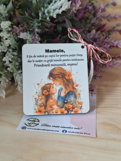 Martisor personalizat lemn -Mama-ALTP 51