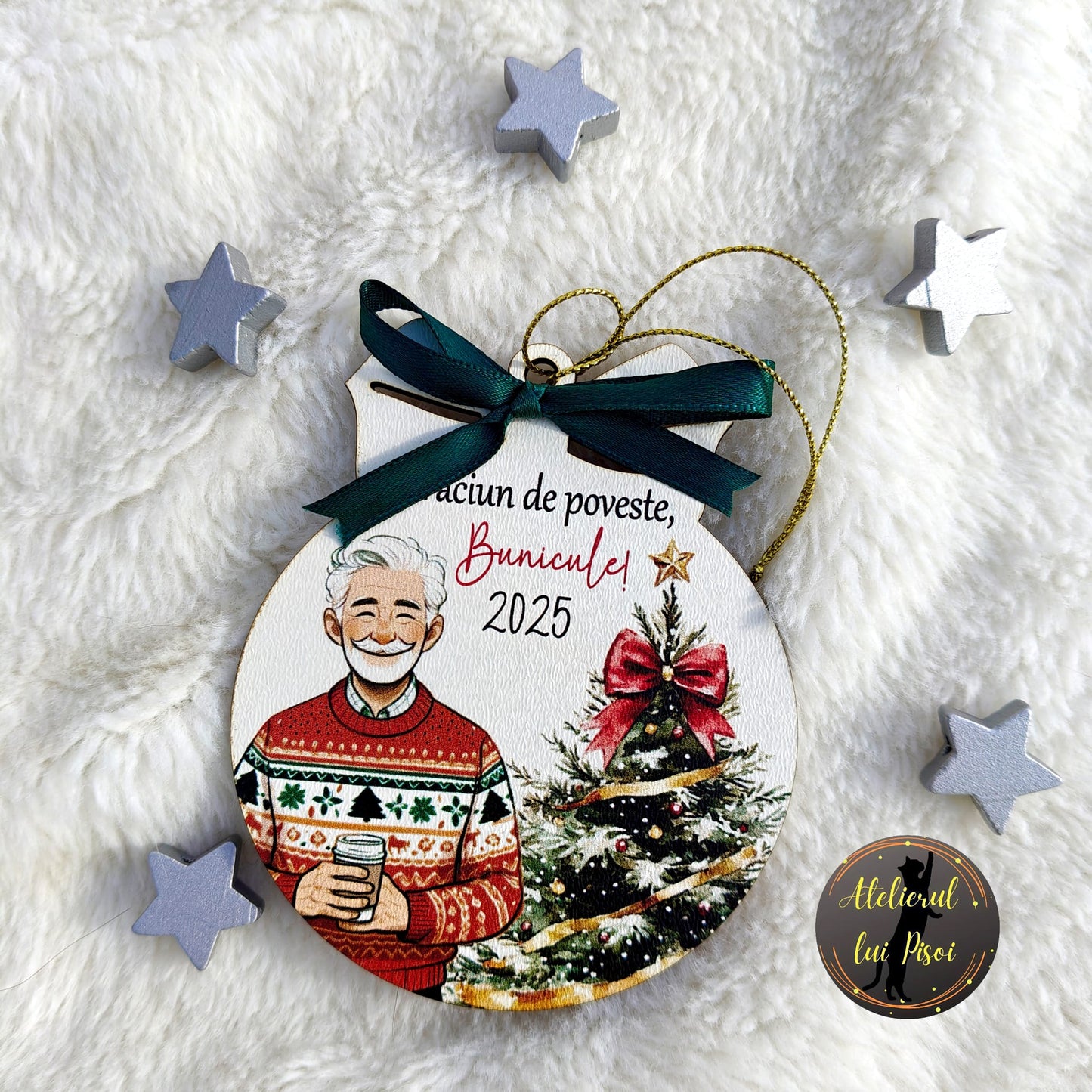 Glob din lemn personalizat Bunic-ALTP 84