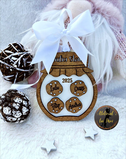 Glob din lemn personalizat Family cookies - ALTP 92
