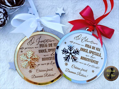 Glob lemn personalizat -Educatoare/Invatatoare- ALTP 87