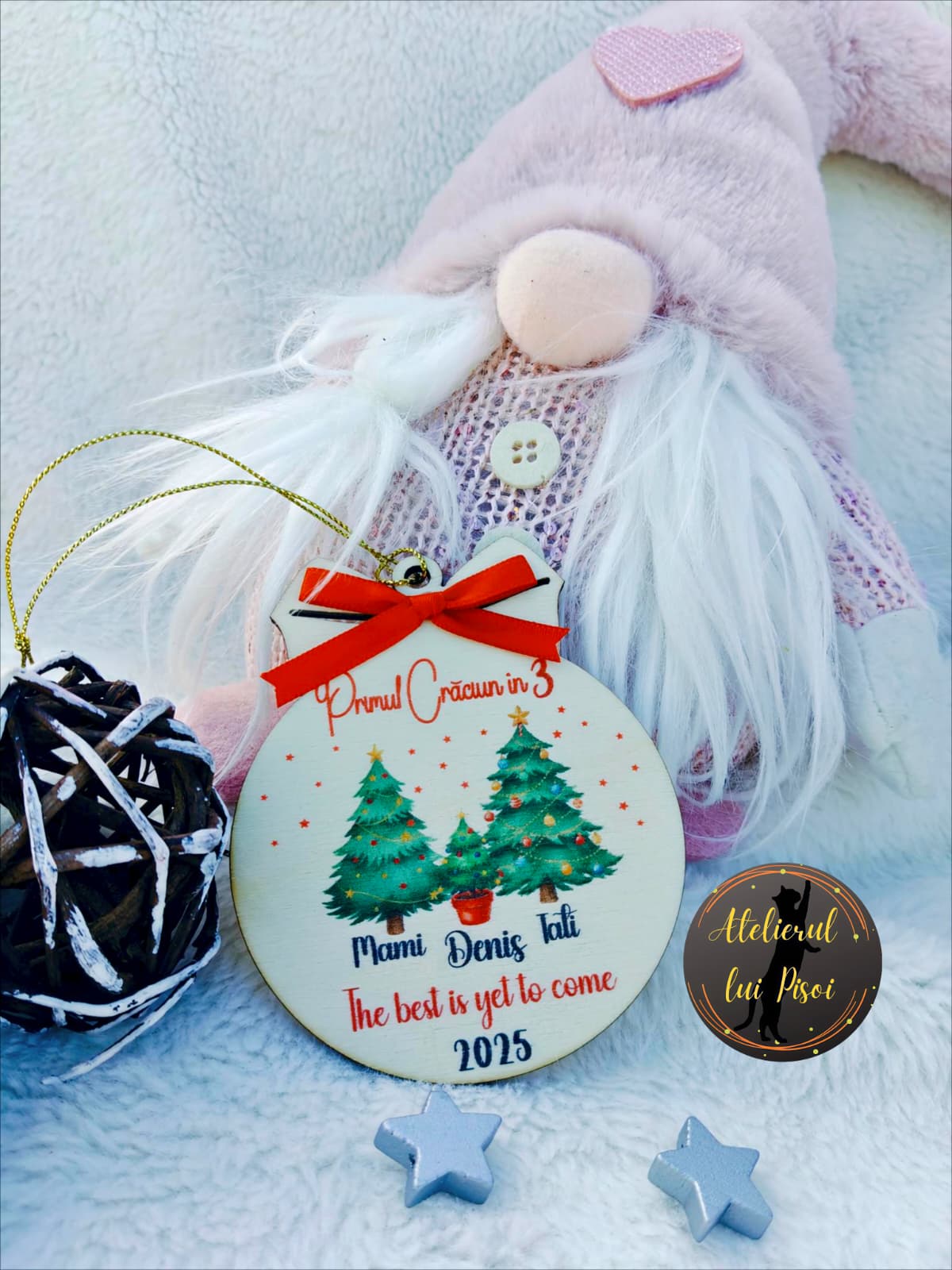 Glob din lemn personalizat Familie- ALTP 85