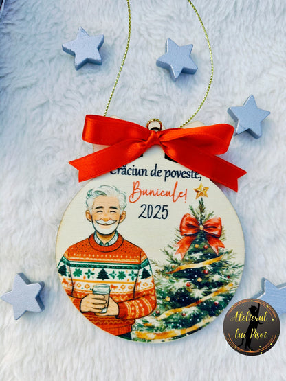 Glob din lemn personalizat Bunic-ALTP 84