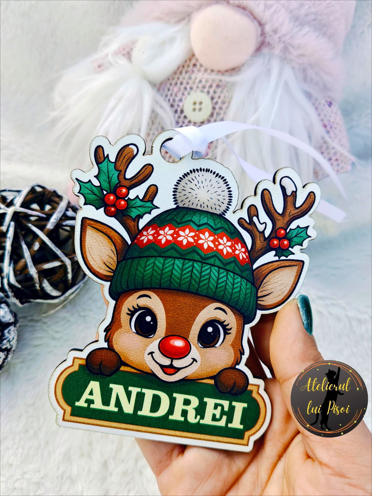 Glob personalizat Micul ren -ALTP 81